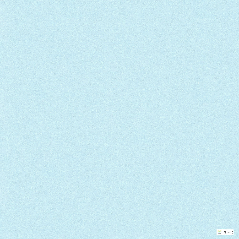 Giấy dán tường mẫu trơn màu xanh nhạt 7914-10